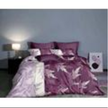 grey flower printed 100%cotton bedding set